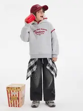 秋冬用 加絨子供用トレーナー【男の子・女の子・フード付き】