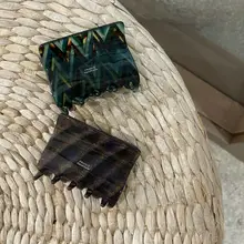 フランス輸入のグラデーションスクエアヘアクリップ【おしゃれなインス風】