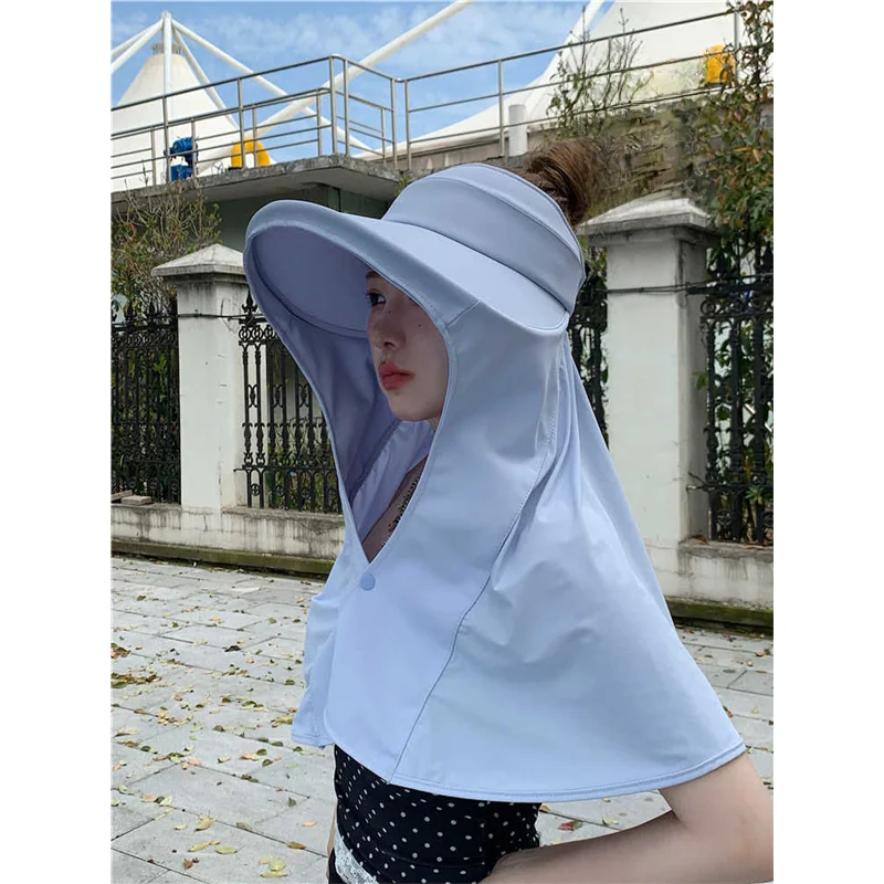夏用日除け帽子【大きなツバ・紫外線対策・顔全体を守る・アウトドア用】