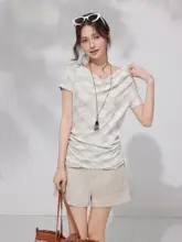 レトロ風ガーリー工装パンツ【フィット・ストレートデザイン】