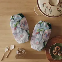 印象派抽象スタイルの袖カバー【防水・防油・防汚・キッチン用】（セットアップ対応）