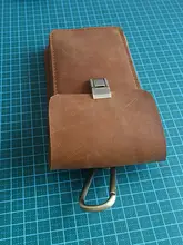 本革製 メンズウエストポーチ【耐久性のある牛革・大画面スマートフォン対応】