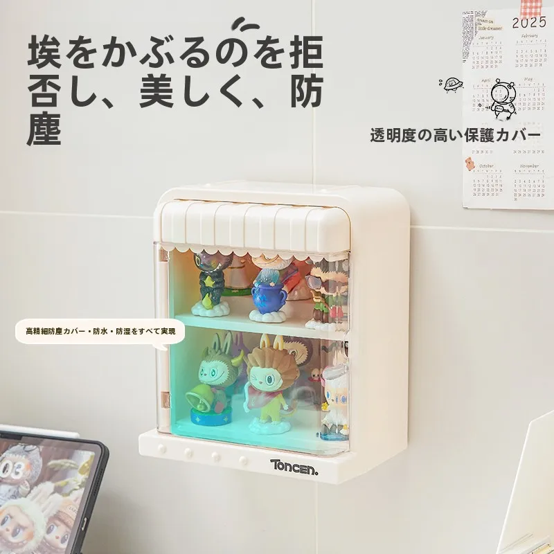透明防塵ディスプレイラック：フィギュア収納用の磁吸式長方体ケースの仕様と実用性