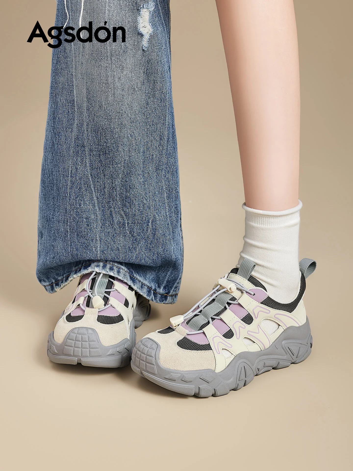軽いトレッキングシューズ ：Agsdon/奥古狮登女性用ハイキングシューズの実用性と設計原理