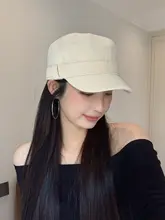 おしゃれなデザイン！レトロ風のキャスケット【春夏用・小顔効果】