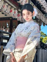 和風改良浴衣【刺繍入り・大正浪漫スタイル・日本旅行用】