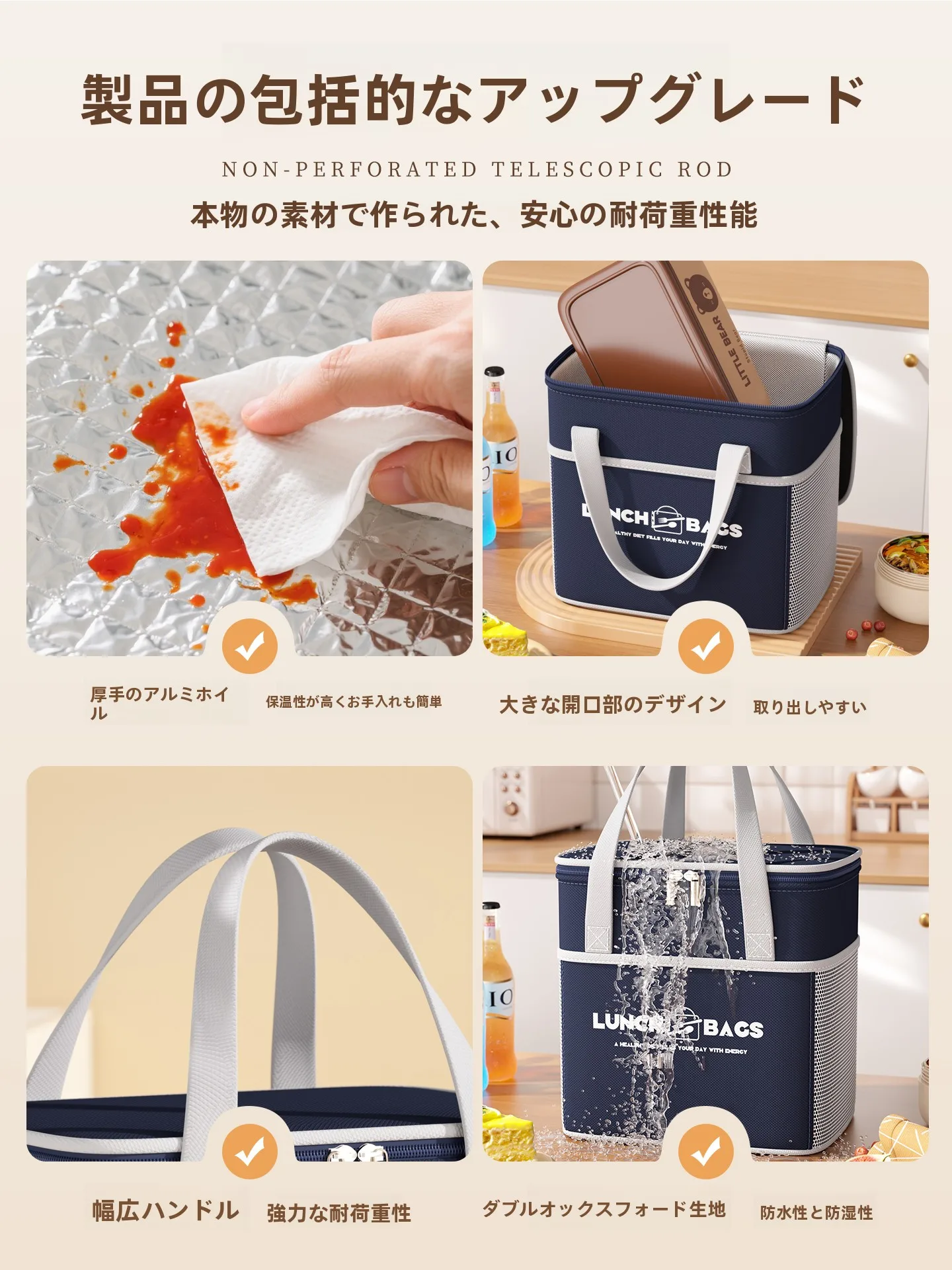 保冷バッグ 付録 2026：友納の保温ランチバッグが実際の使用シーンでどう活用されるか
