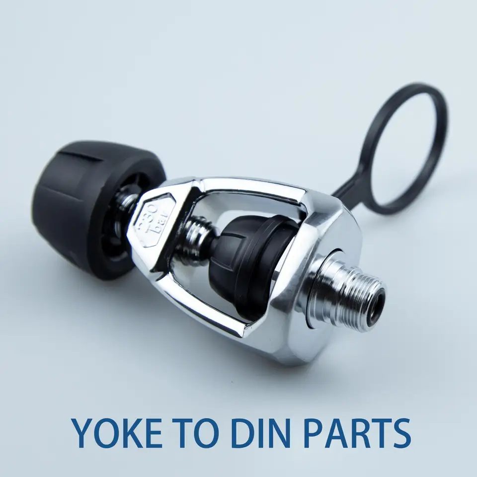 MK25 MK2 ダイビングレギュレーター用 DINからヨーク変換アダプター【230bar対応】