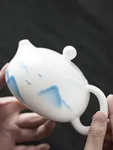 ティーポット 功夫茶ポット 家庭用 陶器ポット お茶と水が分離 一人飲み