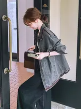洗練されたデザインのデニムジャケット【春秋用・女性用・トレンド】