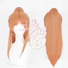 オレンジ色 中分ボーイズショートウィッグ【コスプレ用・無造作スタイル】