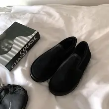 男女兼用 加工されたフリースの楽々スリッポンシューズ【レトロデザイン・冬用・防寒】