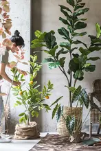 リアルな造形のバンブーリーフ大型インドア観葉植物【落地型・インテリア装飾用】