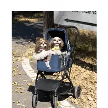 分離可能な携帯用ペットカート【小型犬・猫用・軽量・折りたたみ・通気性】