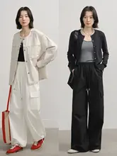 オレンジデザインのリバーシブル作業パンツ【ウエストゴム・楽々フィット】