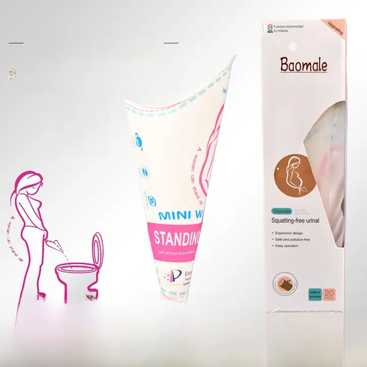 女性用立ち便器【妊婦対応・携帯便利・腰を曲げずに使用可】