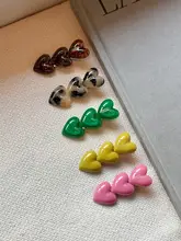 可愛いカラフルハート型前髪クリップ【デザインクリップ・女性用】