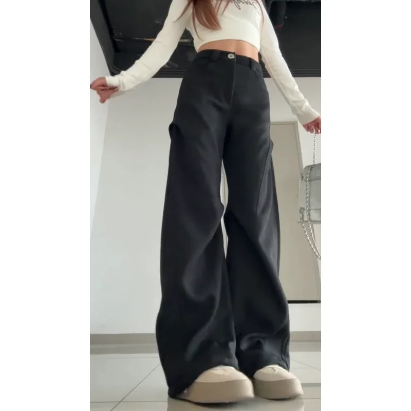 2xlサイズのワイドパンツに合う黒いパンツは？通勤風の高腰ロングパンツで失敗しない着こなしのコツ
