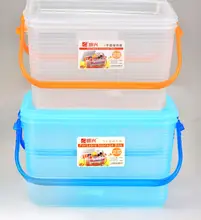 手提げ収納ボックス【プラスチック製・整理用・多用途・居家用】