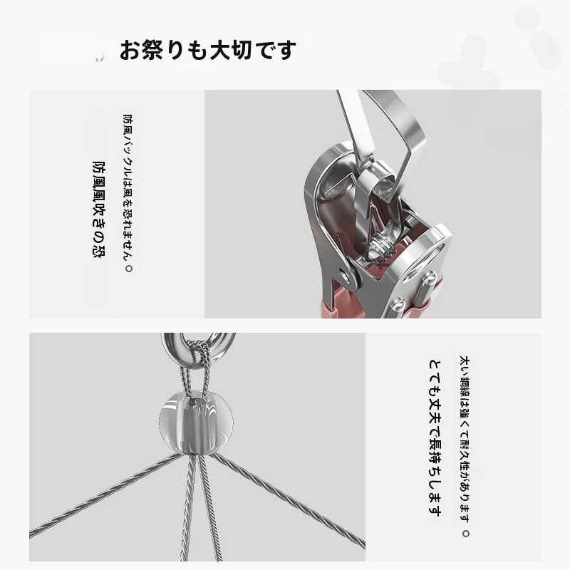 アルミニウム合金の多クリップ靴下干し架：コンパクトで強力なクランプ力で部屋干しを実現