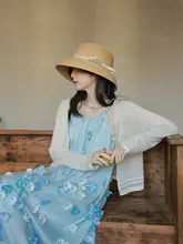 極上の柔らかさの天絲入りニットUVカーディガン【春夏用・カジュアル】