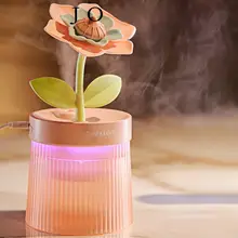 栀子花デザイン USB加湿器【女性用・家庭用・寝室に最適】