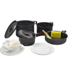 アウトドア用コンパクトクッキングセット【キャンプ・ピクニック・調理器具・一人用】（セットアップ対応）