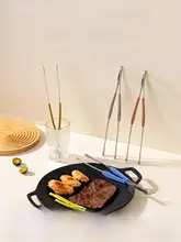 ステンレス製 バーベキュー用トング【滑り止め処理・家庭用・焼肉・ステーキ用】