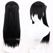 刀剣乱舞 孫六兼元 コスプレウィッグ【黒色・一体型・リアルな頭皮感】