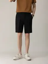 夏用 ビジネススタイル メンズ ストレート カジュアルショートパンツ【ゆったりフィット・スリムデザイン】