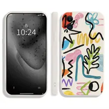 春のデザインの全包型スマホケース【アートスタイル・マット仕上げ・ユニークデザイン】