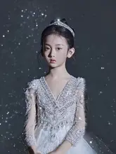子供用王冠ヘアアクセサリー【高級感・水晶装飾・誕生日や演出用】