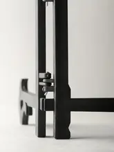 黒色プラスチック製L型飾り皿スタンド【北欧風・ウォールデコ】