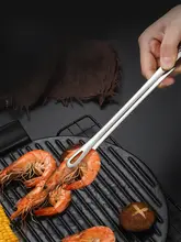 304ステンレス製 韓国式焼肉用トング【バーベキュー・自宅用・食材摂取に便利】