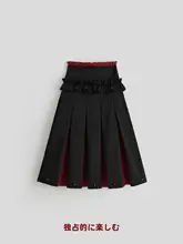 プリーツスカート レディース コーマコットン ライセル混 ギャザー 快適 夏「INDULGE」