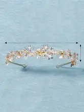 子供用ラインストーン付きカチューシャ【エナメルクリスタル装飾・演出用・結婚式用】