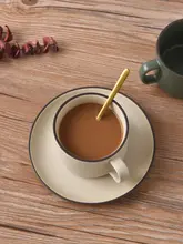 高級感あるヴィンテージ風コーヒーカップセット【陶磁器・エスプレッソ用・家庭用】