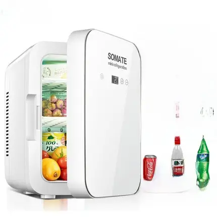 ソミテ 8L デジタル車載冷蔵庫【ミニ冷却・飲料収納・立式・美容収納】