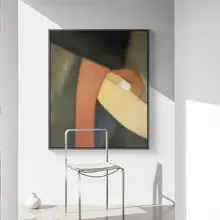 抽象デザインの壁掛けアート【玄関用・縦型・シンプルスタイル】