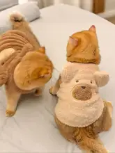 可愛い猫用ベスト【冬用・加綿・保温・防毛】