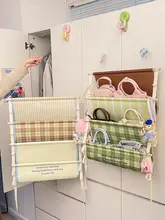 おしゃれな布製掛け収納バッグ【子供用おもちゃや人形のディスプレイに最適・省スペース】