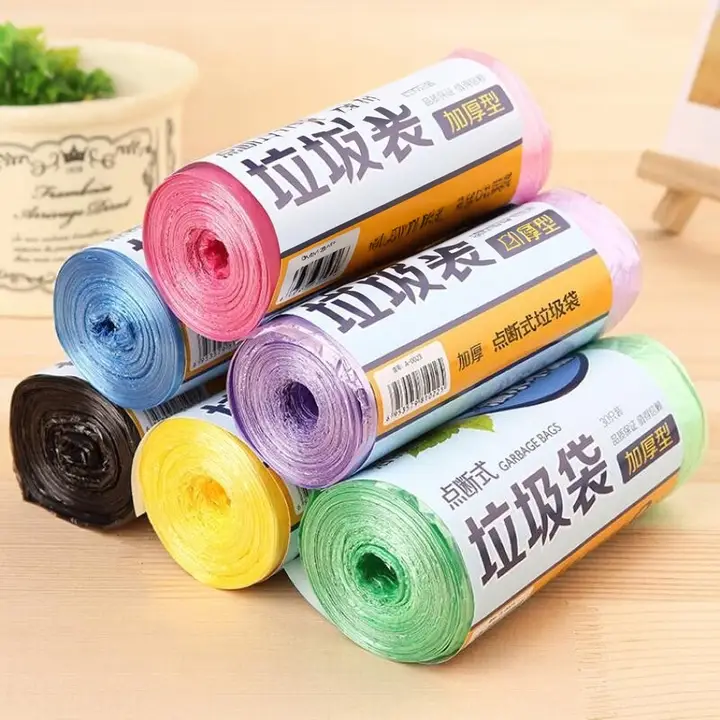 極厚ゴミ袋【ハンドル付き・家庭用・使い捨て・プラスチック製】