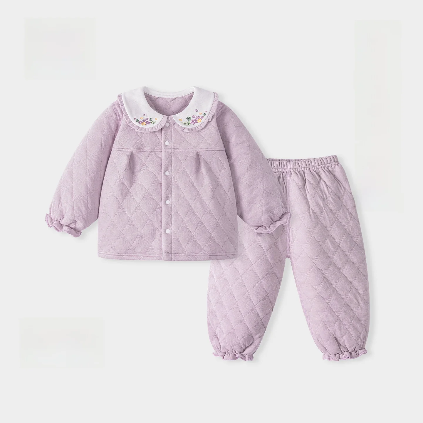 1歳の冬に着せるべきパジャマセットは？厚手三層中綿で快適な着心地