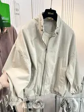 春向けおしゃれな立ち襟アウター【カジュアル・楽な着心地・ストリング付き】