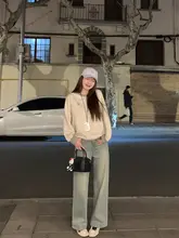 春の日にぴ ったりなパーカーとスカートのコーディネート【ゆったりとしたデザイン・カジュアル・スカート付き】（セットアップ対応）