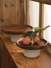 トレイ 高級感のある リビング コーヒーテーブル ハイ脚 木製