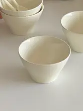 実用的な美しいドンガラ碗【クリームカラー・陶器・ラーメンやスープ用】