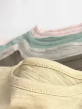 軽やかで快適な竹節コットンの子供用Tシャツ【夏用・男女兼用・短袖・クリーム色】（セットアップ対応）
