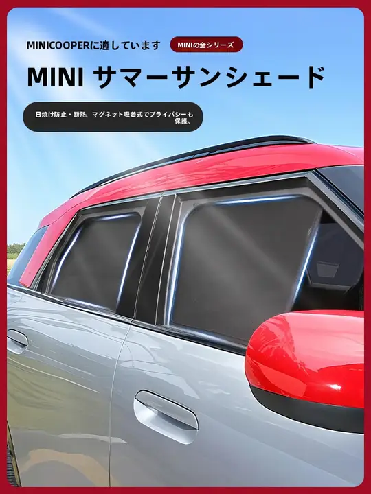 ミニカー用 サンシェード【車窓用・内装アクセサリー・紫外線対策】