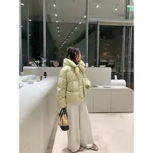 ストライプ柄ワイドレッグパンツ